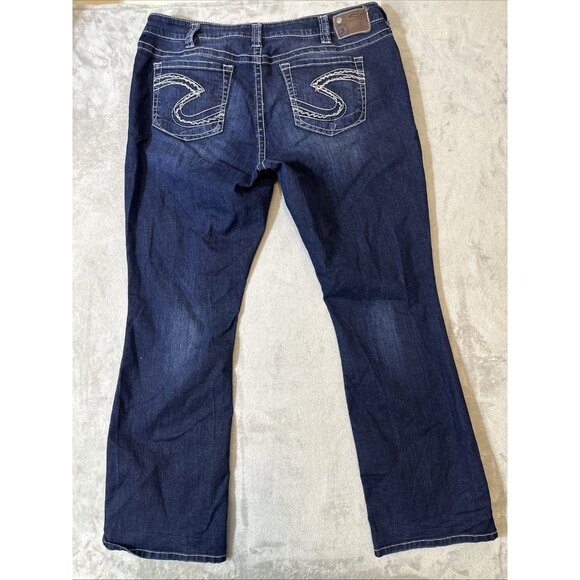 Silver Jeans Co Tuesday Bootcut Jeans Dark Wash Womens 22x33 - Picture 7 of 10